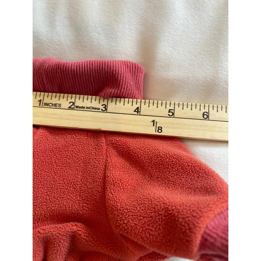 Fitwarm Dog Pajamas Burnt Orange Fleece Smile Turtleneck Pet Jumpsuit XSmall